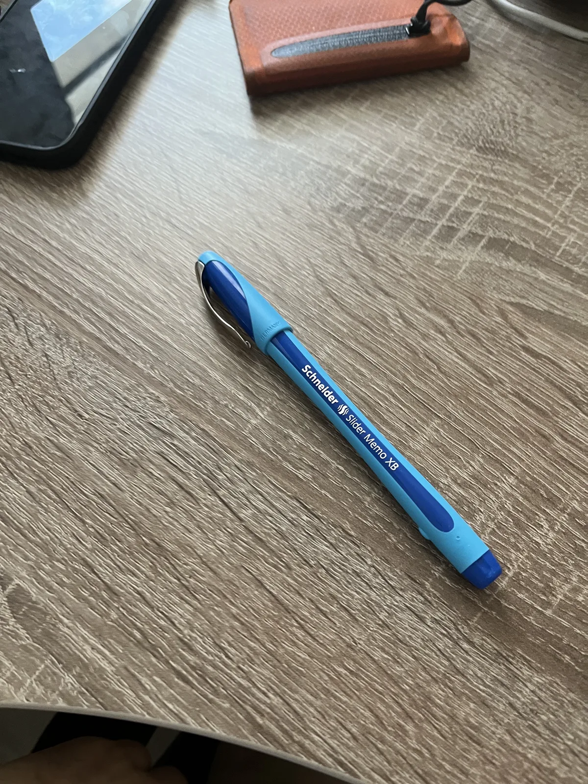 A blue pen